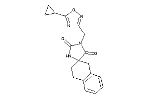 3-[(5-cyclopropyl-1,2,4-oxadiazol-3-yl)methyl]spiro[imidazolidine-5,2'-tetralin]-2,4-quinone