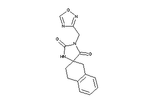 Image of 3-(1,2,4-oxadiazol-3-ylmethyl)spiro[imidazolidine-5,2'-tetralin]-2,4-quinone