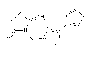 2-methylene-3-[[5-(3-thienyl)-1,2,4-oxadiazol-3-yl]methyl]thiazolidin-4-one