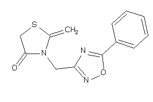 2-methylene-3-[(5-phenyl-1,2,4-oxadiazol-3-yl)methyl]thiazolidin-4-one