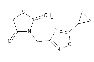 3-[(5-cyclopropyl-1,2,4-oxadiazol-3-yl)methyl]-2-methylene-thiazolidin-4-one