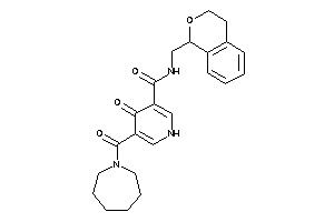 5-(azepane-1-carbonyl)-N-(isochroman-1-ylmethyl)-4-keto-1H-pyridine-3-carboxamide
