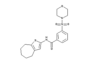 3-morpholinosulfonyl-N-(5,6,7,8-tetrahydro-4H-cyclohepta[b]thiophen-2-yl)benzamide