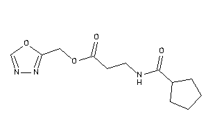 3-(cyclopentanecarbonylamino)propionic Acid 1,3,4-oxadiazol-2-ylmethyl Ester