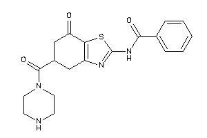 Image of N-[7-keto-5-(piperazine-1-carbonyl)-5,6-dihydro-4H-1,3-benzothiazol-2-yl]benzamide
