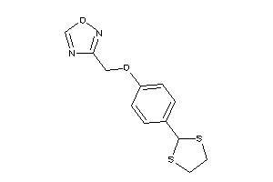 3-[[4-(1,3-dithiolan-2-yl)phenoxy]methyl]-1,2,4-oxadiazole