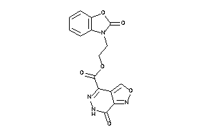 7-keto-6H-isoxazolo[3,4-d]pyridazine-4-carboxylic Acid 2-(2-keto-1,3-benzoxazol-3-yl)ethyl Ester