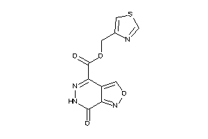 Image of 7-keto-6H-isoxazolo[3,4-d]pyridazine-4-carboxylic Acid Thiazol-4-ylmethyl Ester