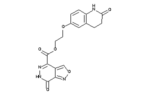Image of 7-keto-6H-isoxazolo[3,4-d]pyridazine-4-carboxylic Acid 2-[(2-keto-3,4-dihydro-1H-quinolin-6-yl)oxy]ethyl Ester