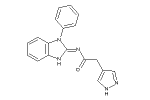 N-(3-phenyl-1H-benzimidazol-2-ylidene)-2-(1H-pyrazol-4-yl)acetamide