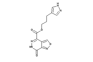 Image of 7-keto-6H-isoxazolo[3,4-d]pyridazine-4-carboxylic Acid 3-(1H-pyrazol-4-yl)propyl Ester