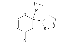 Image of 2-cyclopropyl-2-(2-thienyl)-3H-pyran-4-one
