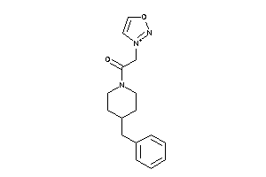 Image of 1-(4-benzylpiperidino)-2-(oxadiazol-3-ium-3-yl)ethanone