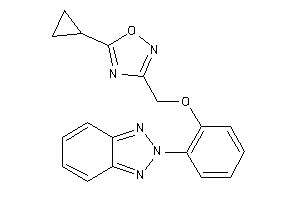 3-[[2-(benzotriazol-2-yl)phenoxy]methyl]-5-cyclopropyl-1,2,4-oxadiazole