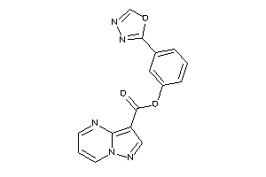 Pyrazolo[1,5-a]pyrimidine-3-carboxylic Acid [3-(1,3,4-oxadiazol-2-yl)phenyl] Ester