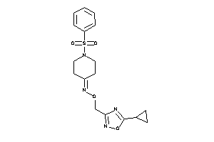 (1-besyl-4-piperidylidene)-[(5-cyclopropyl-1,2,4-oxadiazol-3-yl)methoxy]amine