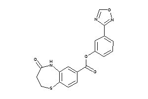 4-keto-3,5-dihydro-2H-1,5-benzothiazepine-7-carboxylic Acid [3-(1,2,4-oxadiazol-3-yl)phenyl] Ester