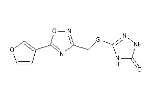 3-[[5-(3-furyl)-1,2,4-oxadiazol-3-yl]methylthio]-1,4-dihydro-1,2,4-triazol-5-one