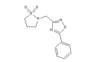 2-[(5-phenyl-1,2,4-oxadiazol-3-yl)methyl]-1,2-thiazolidine 1,1-dioxide