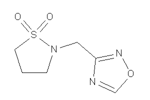Image of 2-(1,2,4-oxadiazol-3-ylmethyl)-1,2-thiazolidine 1,1-dioxide