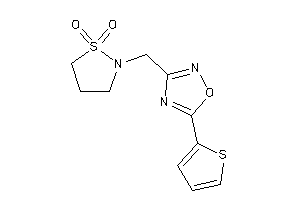 2-[[5-(2-thienyl)-1,2,4-oxadiazol-3-yl]methyl]-1,2-thiazolidine 1,1-dioxide
