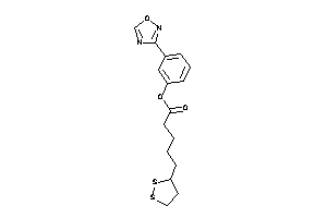 Image of 5-(dithiolan-3-yl)valeric Acid [3-(1,2,4-oxadiazol-3-yl)phenyl] Ester