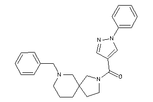 (7-benzyl-3,7-diazaspiro[4.5]decan-3-yl)-(1-phenylpyrazol-4-yl)methanone