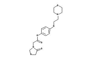 2-(4-ketothiazolidin-3-yl)acetic Acid [4-(2-morpholinoethoxy)phenyl] Ester