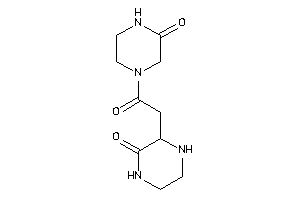 4-[2-(3-ketopiperazin-2-yl)acetyl]piperazin-2-one