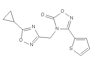 4-[(5-cyclopropyl-1,2,4-oxadiazol-3-yl)methyl]-3-(2-thienyl)-1,2,4-oxadiazol-5-one