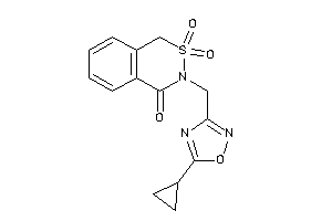 Image of 3-[(5-cyclopropyl-1,2,4-oxadiazol-3-yl)methyl]-2,2-diketo-1H-benzo[d]thiazin-4-one