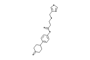 3-(thiazol-4-ylmethylthio)propionic Acid [4-(4-ketocyclohexyl)phenyl] Ester