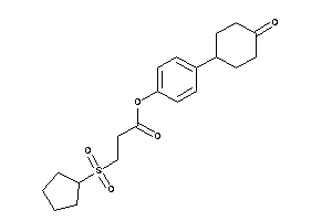 3-cyclopentylsulfonylpropionic Acid [4-(4-ketocyclohexyl)phenyl] Ester