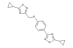 5-cyclopropyl-3-[4-[(5-cyclopropyl-1,2,4-oxadiazol-3-yl)methoxy]phenyl]-1,2,4-oxadiazole