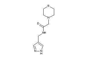 N-(1H-pyrazol-4-ylmethyl)-2-thiomorpholino-acetamide