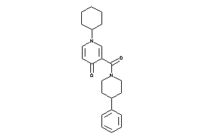 1-cyclohexyl-3-(4-phenylpiperidine-1-carbonyl)-4-pyridone