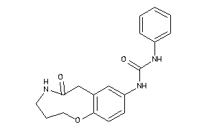 1-(6-keto-3,4,5,7-tetrahydro-2H-1,5-benzoxazonin-9-yl)-3-phenyl-urea