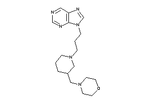 4-[[1-(3-purin-9-ylpropyl)-3-piperidyl]methyl]morpholine