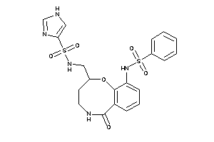 N-[[10-(benzenesulfonamido)-6-keto-2,3,4,5-tetrahydro-1,5-benzoxazocin-2-yl]methyl]-1H-imidazole-4-sulfonamide