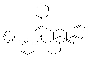 10-(2-furyl)-12b-phenethyl-1-(piperidine-1-carbonyl)-1,2,3,6,7,12-hexahydropyrido[2,1-a]$b-carbolin-4-one