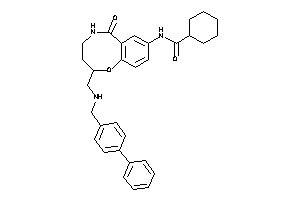 N-[6-keto-2-[[(4-phenylbenzyl)amino]methyl]-2,3,4,5-tetrahydro-1,5-benzoxazocin-8-yl]cyclohexanecarboxamide