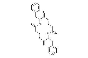 Image of 2,9-dibenzyl-7,14-dioxa-3,10-diazacyclotetradecane-1,4,8,11-diquinone