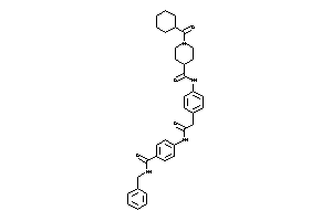 N-[4-[2-[4-(benzylcarbamoyl)anilino]-2-keto-ethyl]phenyl]-1-(cyclohexanecarbonyl)isonipecotamide