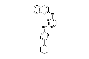 [2-(4-morpholinoanilino)pyrimidin-4-yl]-(3-quinolyl)amine