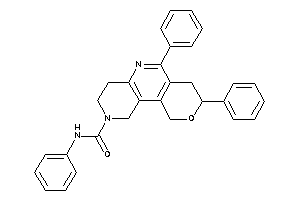 Image of N,6,8-triphenyl-1,3,4,7,8,10-hexahydropyrano[4,3-c][1,6]naphthyridine-2-carboxamide