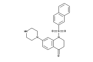 Image of 1-(2-naphthylsulfonyl)-7-piperazino-2,3-dihydroquinolin-4-one