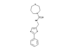 N-[(2-phenylthiazol-5-yl)methyl]-1,4-thiazepane-4-carboxamide