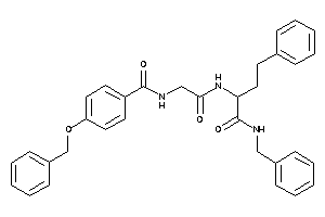 Image of 4-benzoxy-N-[2-[[1-(benzylcarbamoyl)-3-phenyl-propyl]amino]-2-keto-ethyl]benzamide