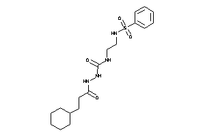 1-[2-(benzenesulfonamido)ethyl]-3-(3-cyclohexylpropanoylamino)urea