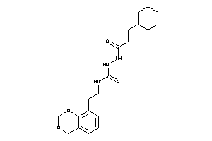 1-[2-(4H-1,3-benzodioxin-8-yl)ethyl]-3-(3-cyclohexylpropanoylamino)urea